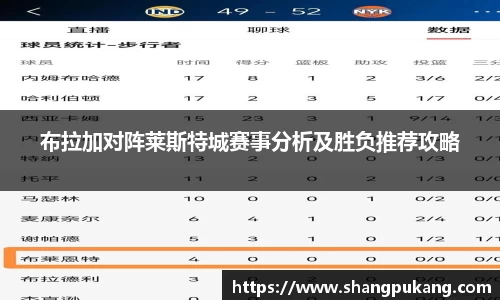 布拉加对阵莱斯特城赛事分析及胜负推荐攻略